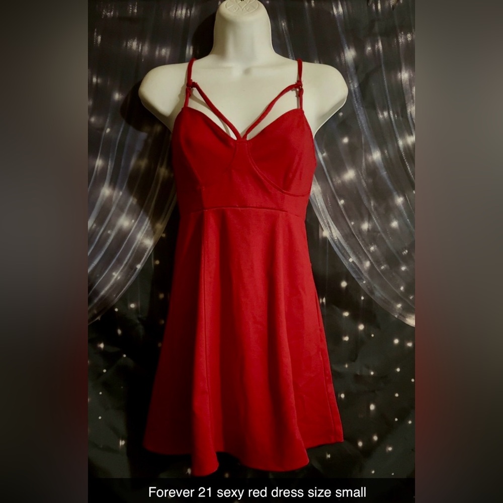 Sexy shirt Red Strappy Dress